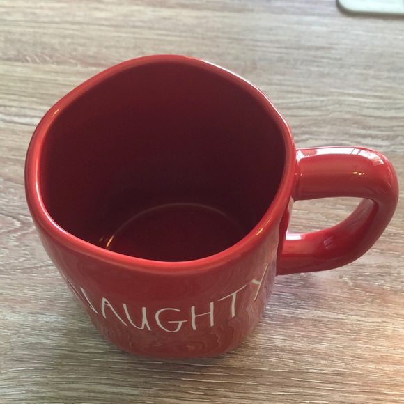 NWT Rae Dunn Red Mug Naughty and Nice - Picture 3 of 3
